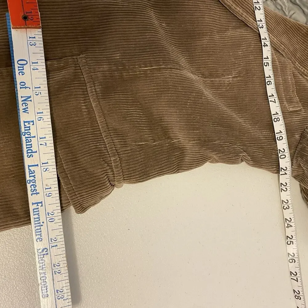 Vintage Carlo Briani Tan Corduroy Cotton Sportscoat Jacket Career Men 34/S-M